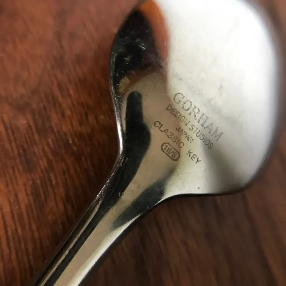 Gorham Silver Classic Key (Stainless) Flatware - Replacement Spoon (1 spoon)
